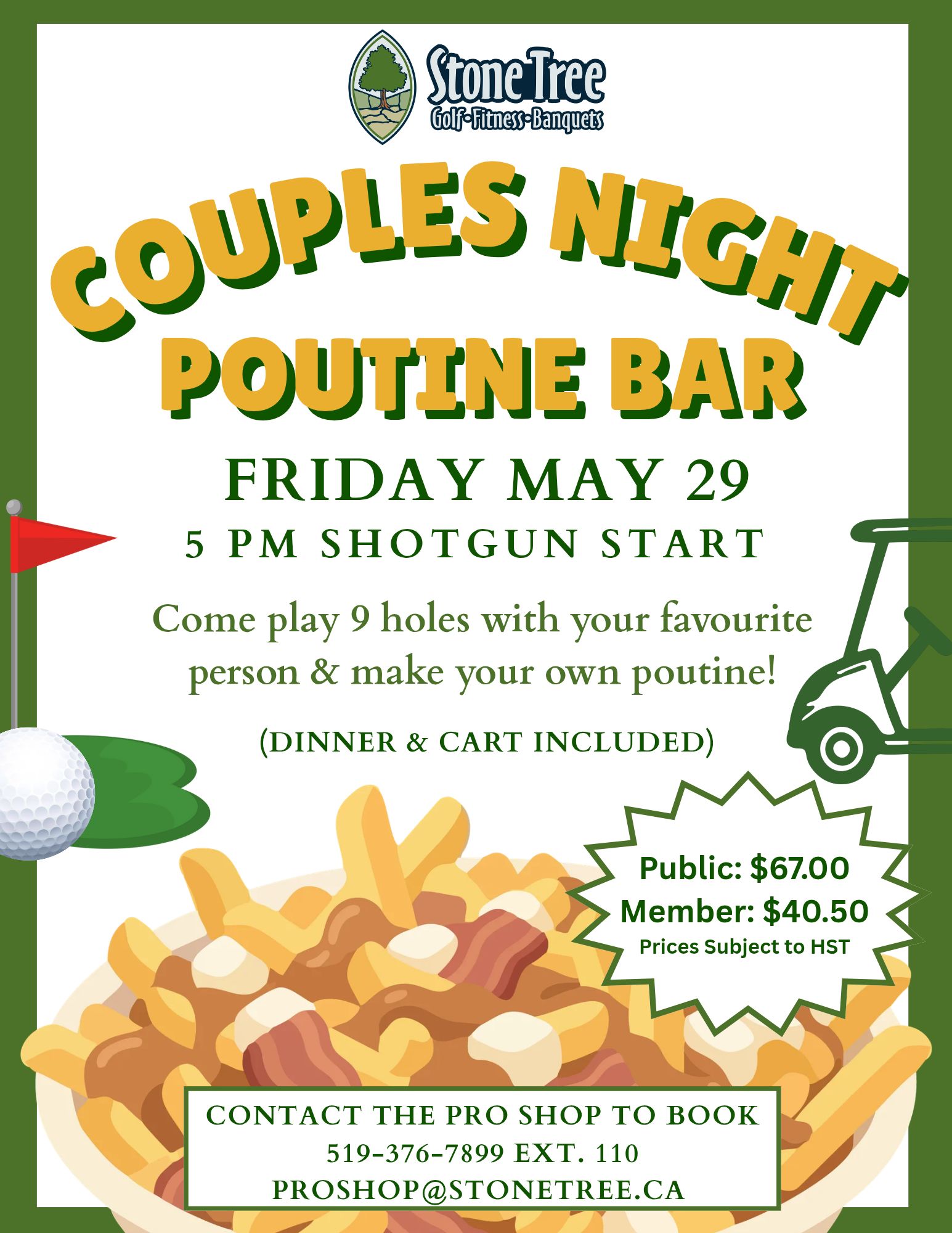 Event image Couples Night Poutine Bar